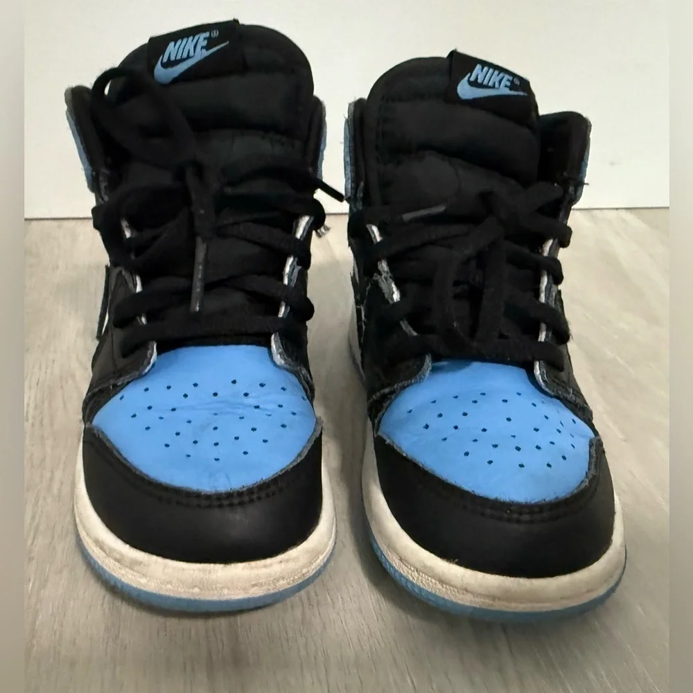 Kids Jordan 1 High OG Sky Blue Black White Sneakers Toddler Size 8.5‎